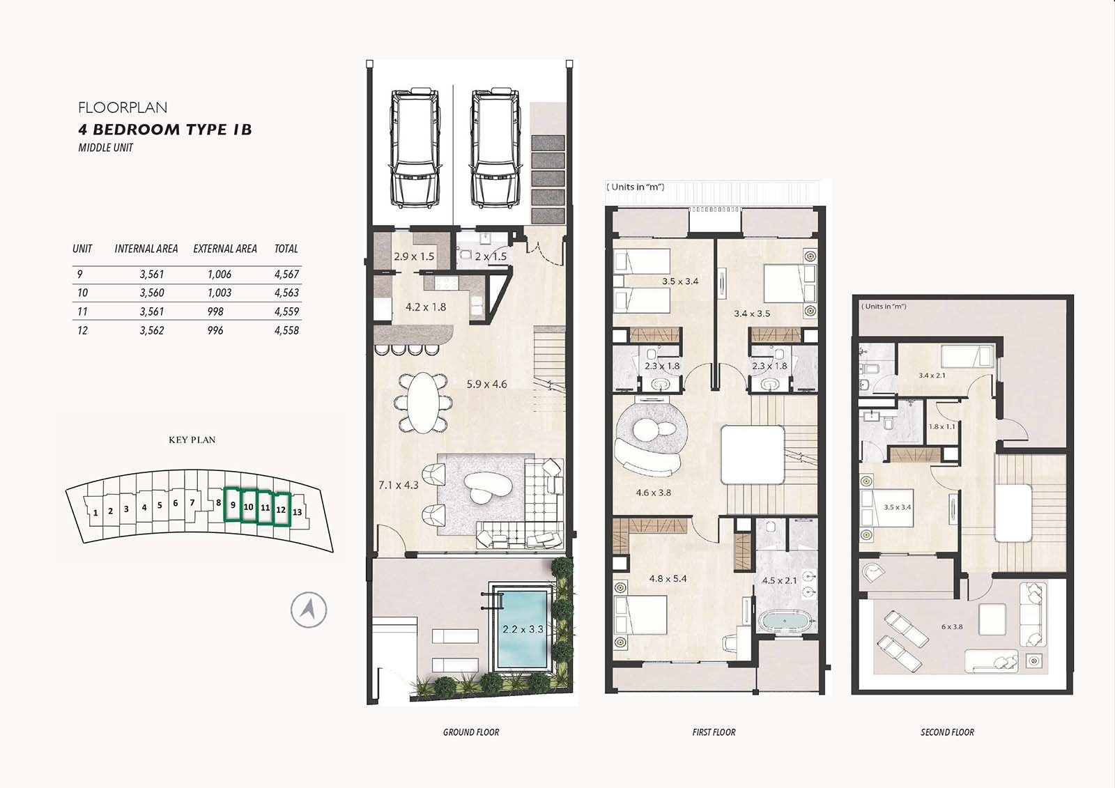 4 Bedroom + Pool floor plan