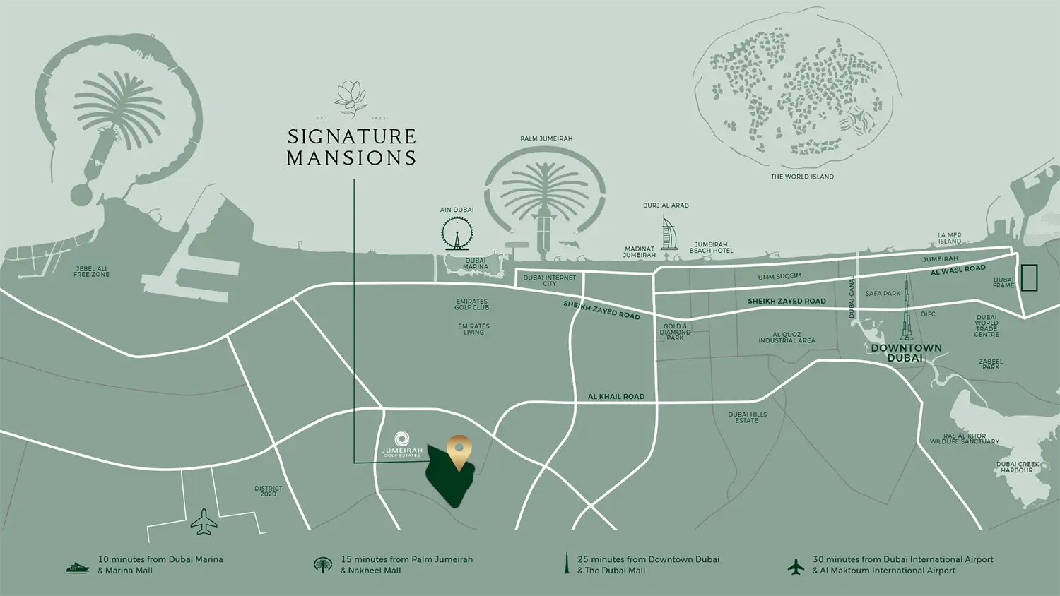 Signature Mansions location map