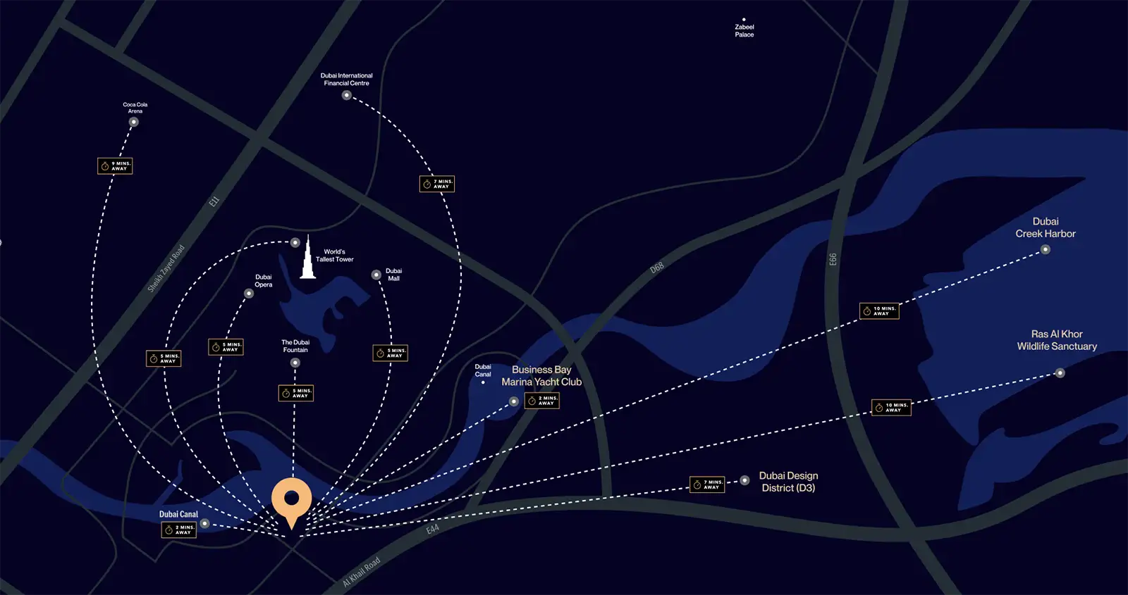 Binghatti Skyrise Phase 3 location map