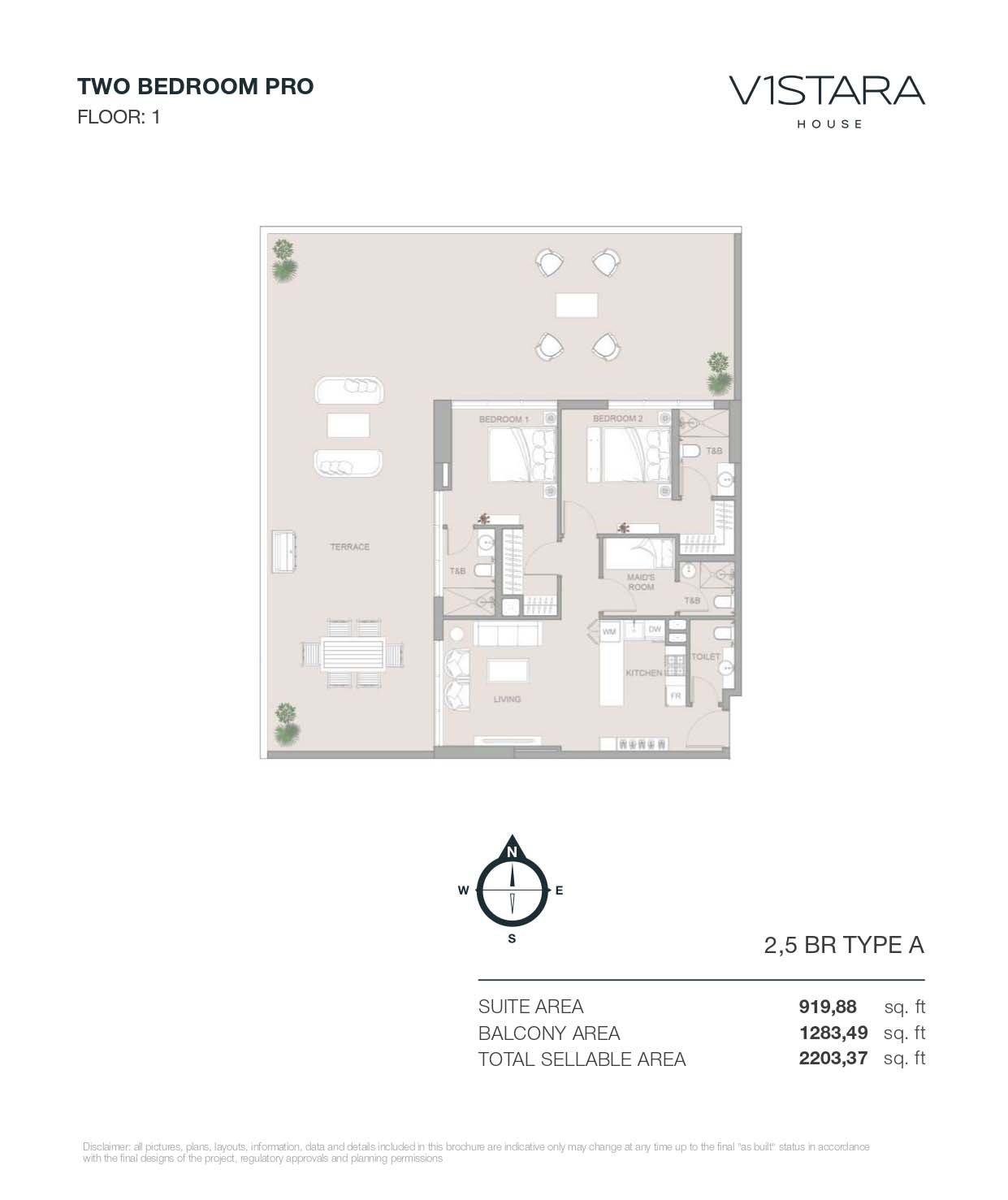 5 Bedrooms + Maid floor plan