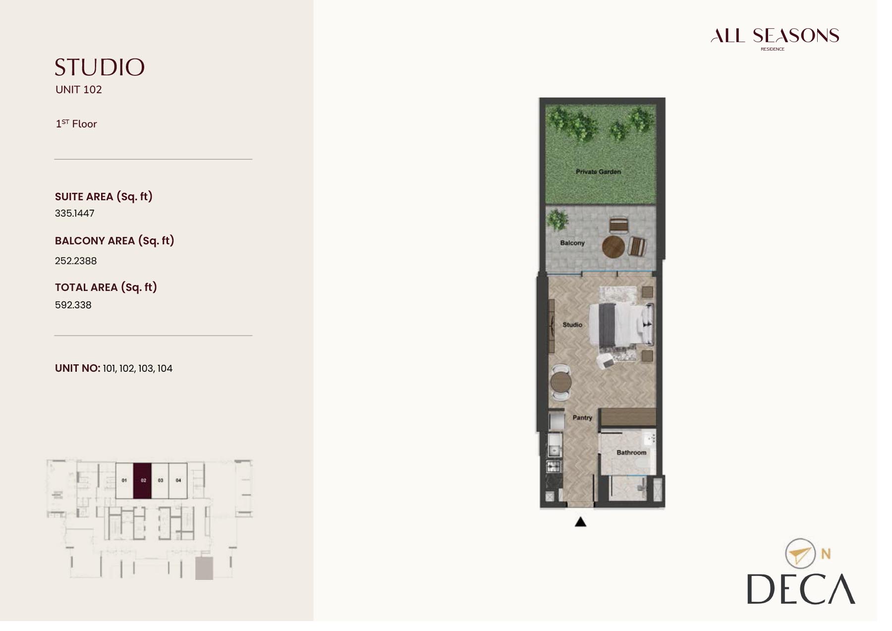 Studio floor plan