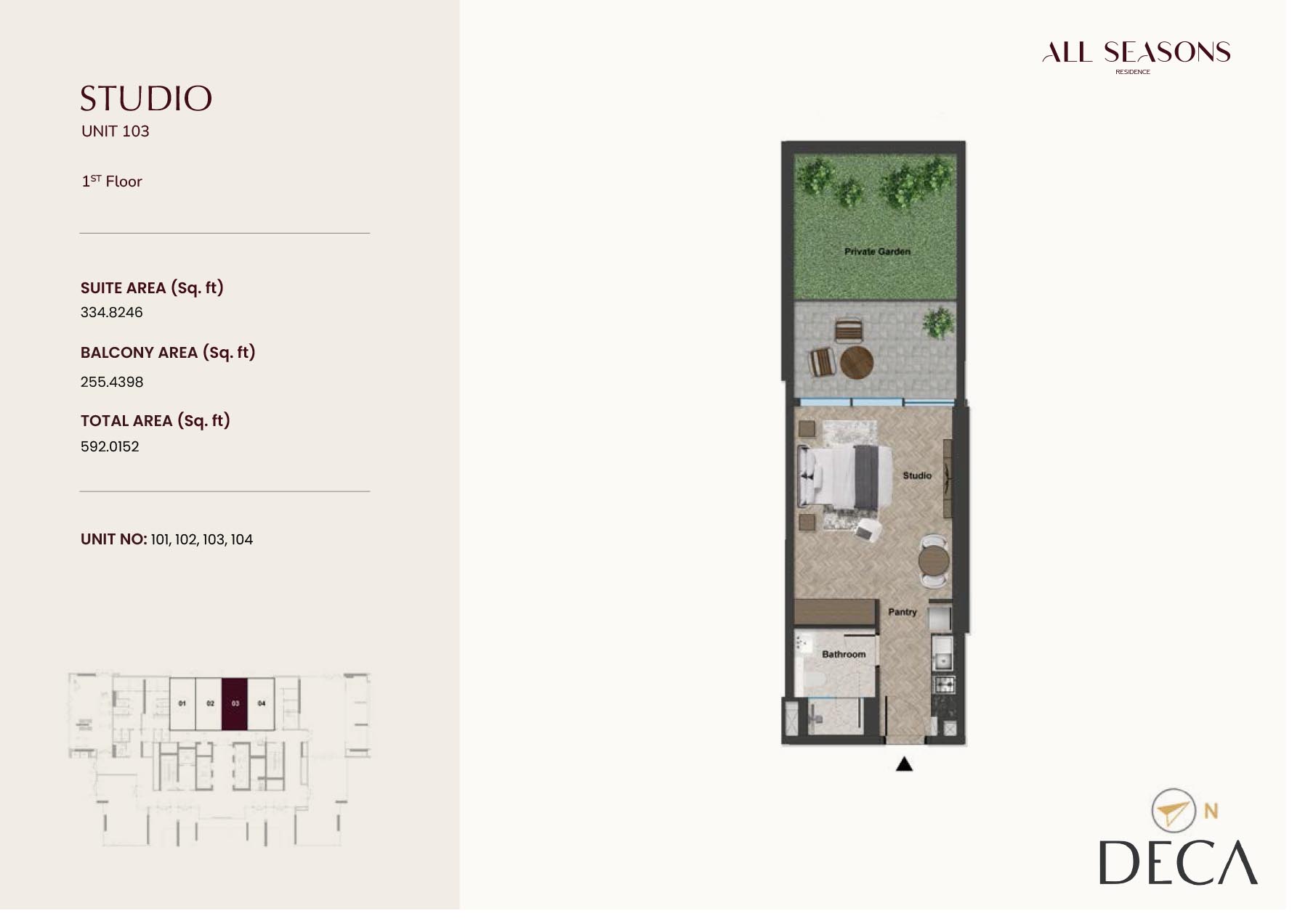 Studio floor plan