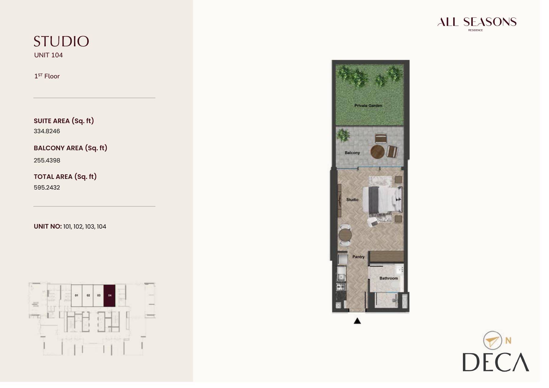 Studio floor plan