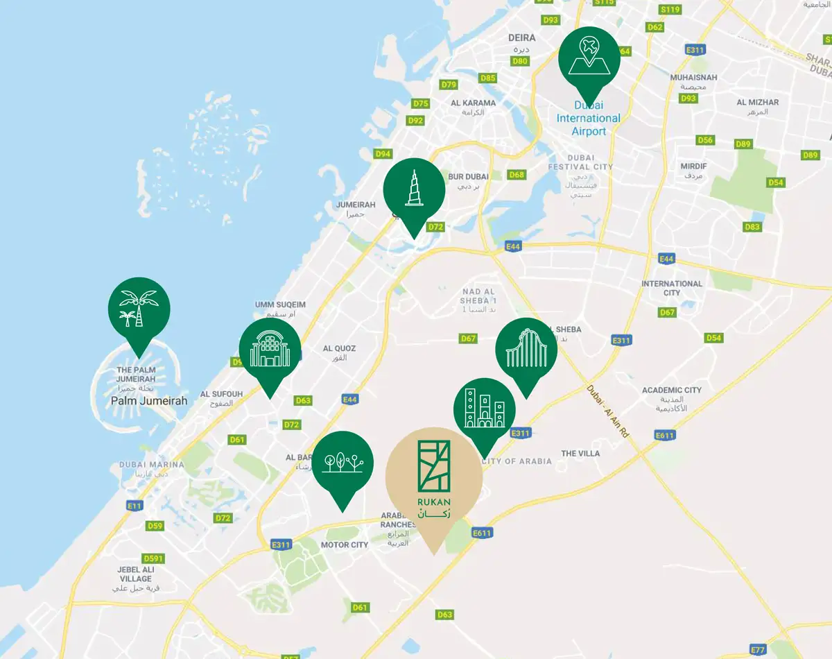 Rukan Apartments location map