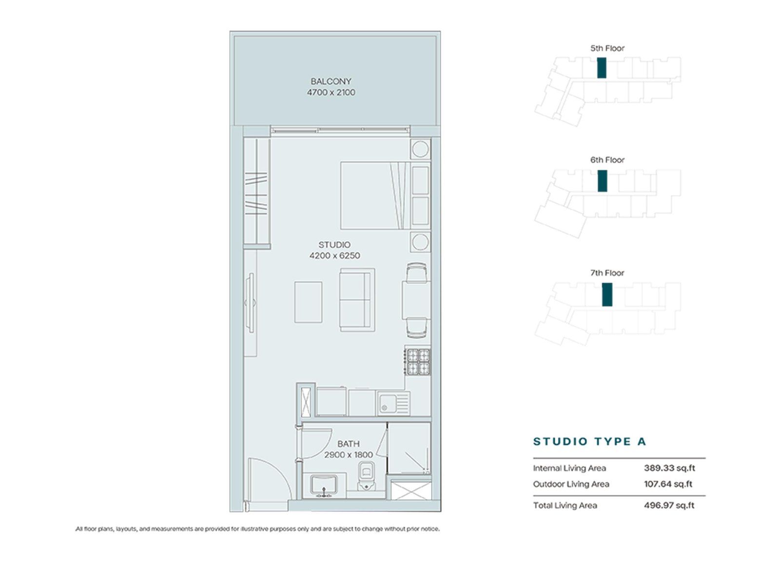 Studio floor plan