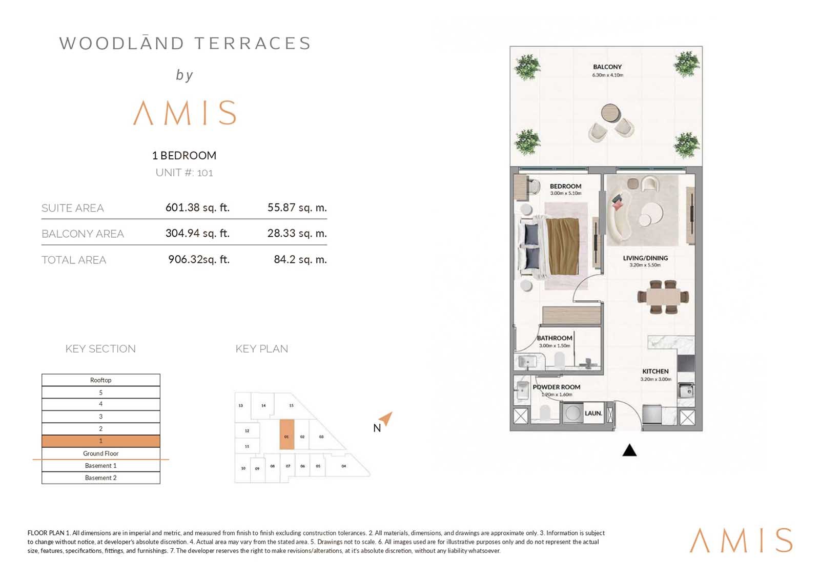 Woodland Terraces at Meydan floor plan