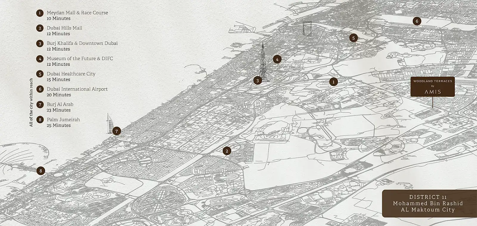 Woodland Terraces at Meydan location map