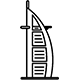 Burj Al Arab near Azizi Gardens
