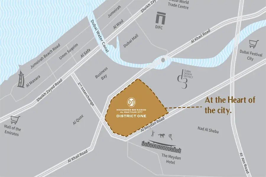 District One Residences location map