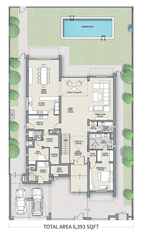 4 Bedrooms floor plan