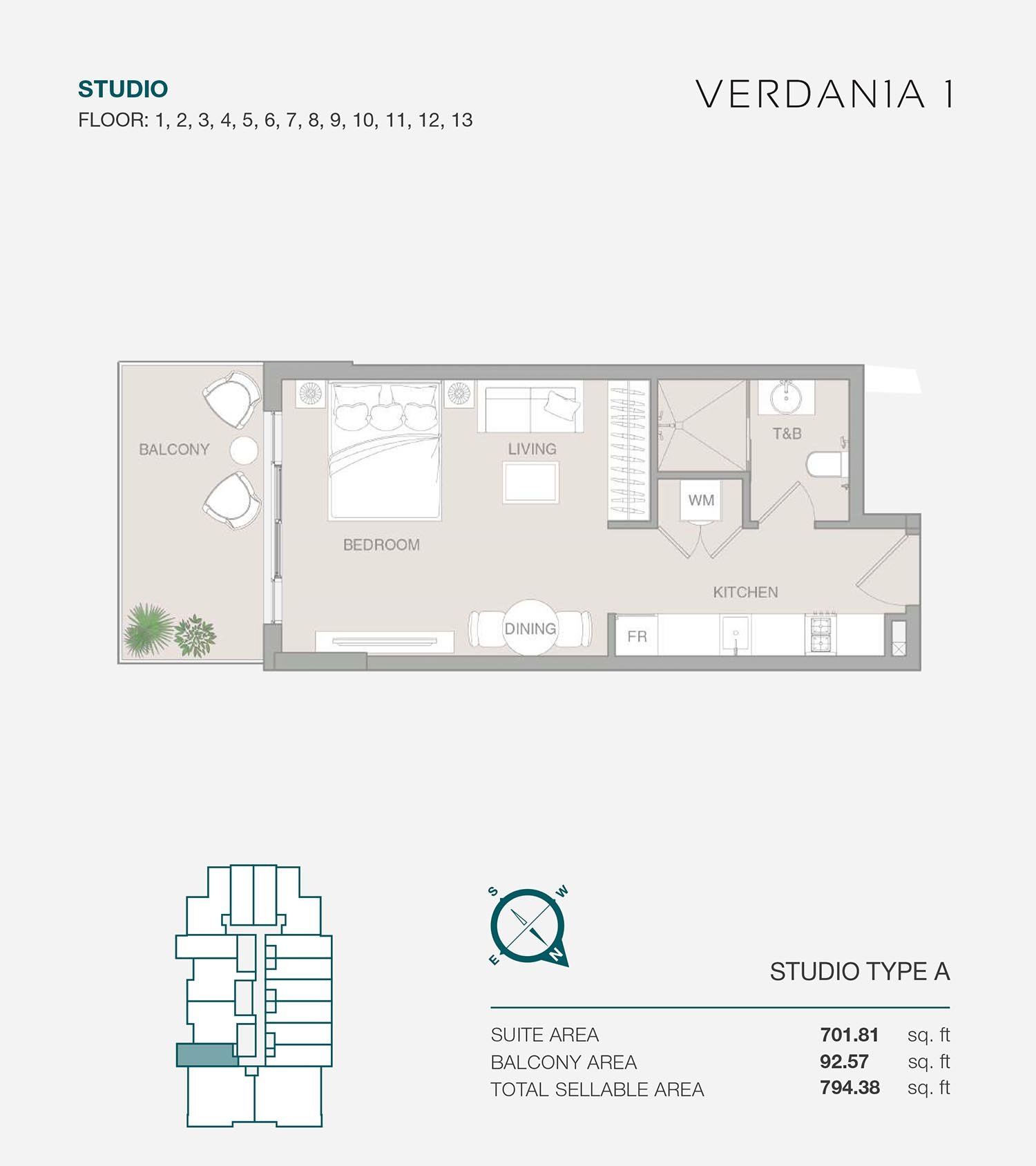 Studio floor plan