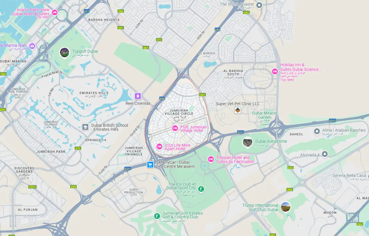 The Veranda Collection 1 at JVC location map