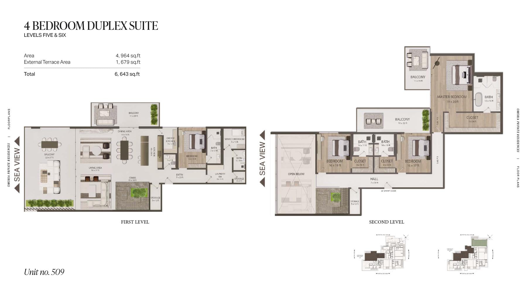 4 Bedrooms floor plan