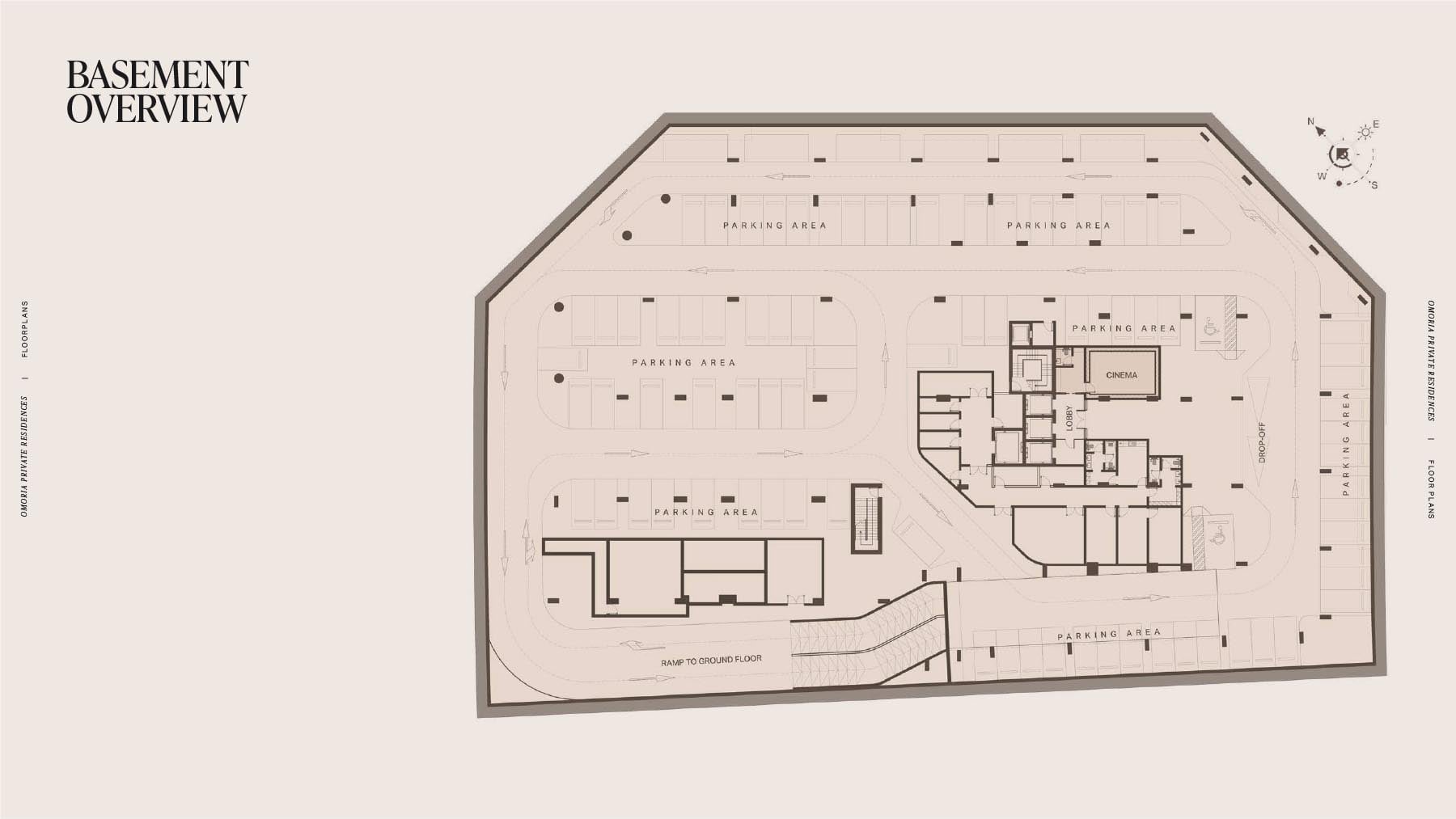 Omoria Hotel Residences at Dubai Islands Suite Basement floor plan