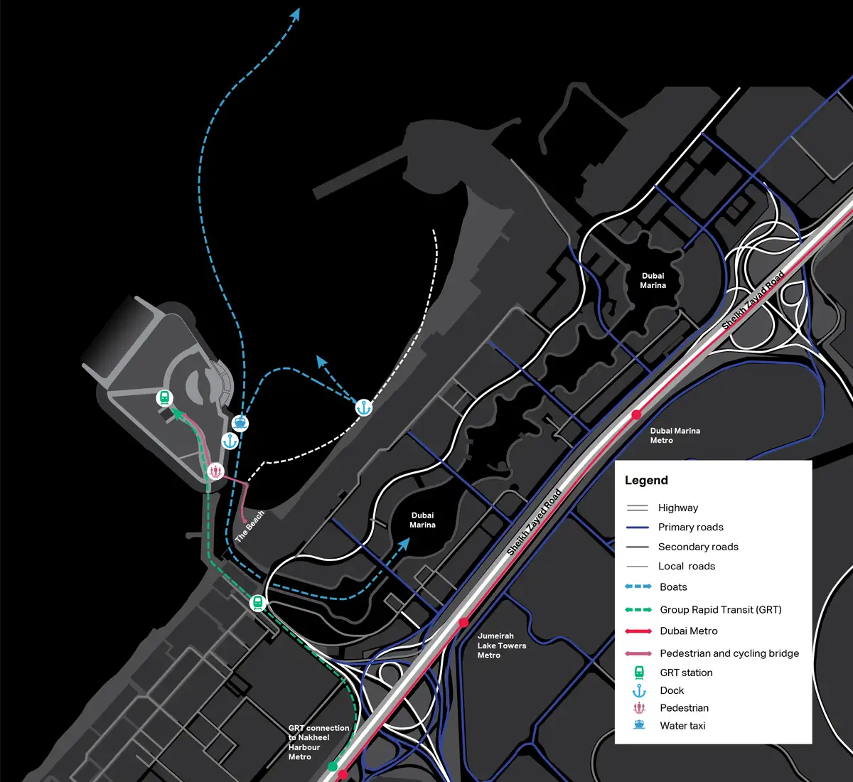 Bluewaters Residences location map