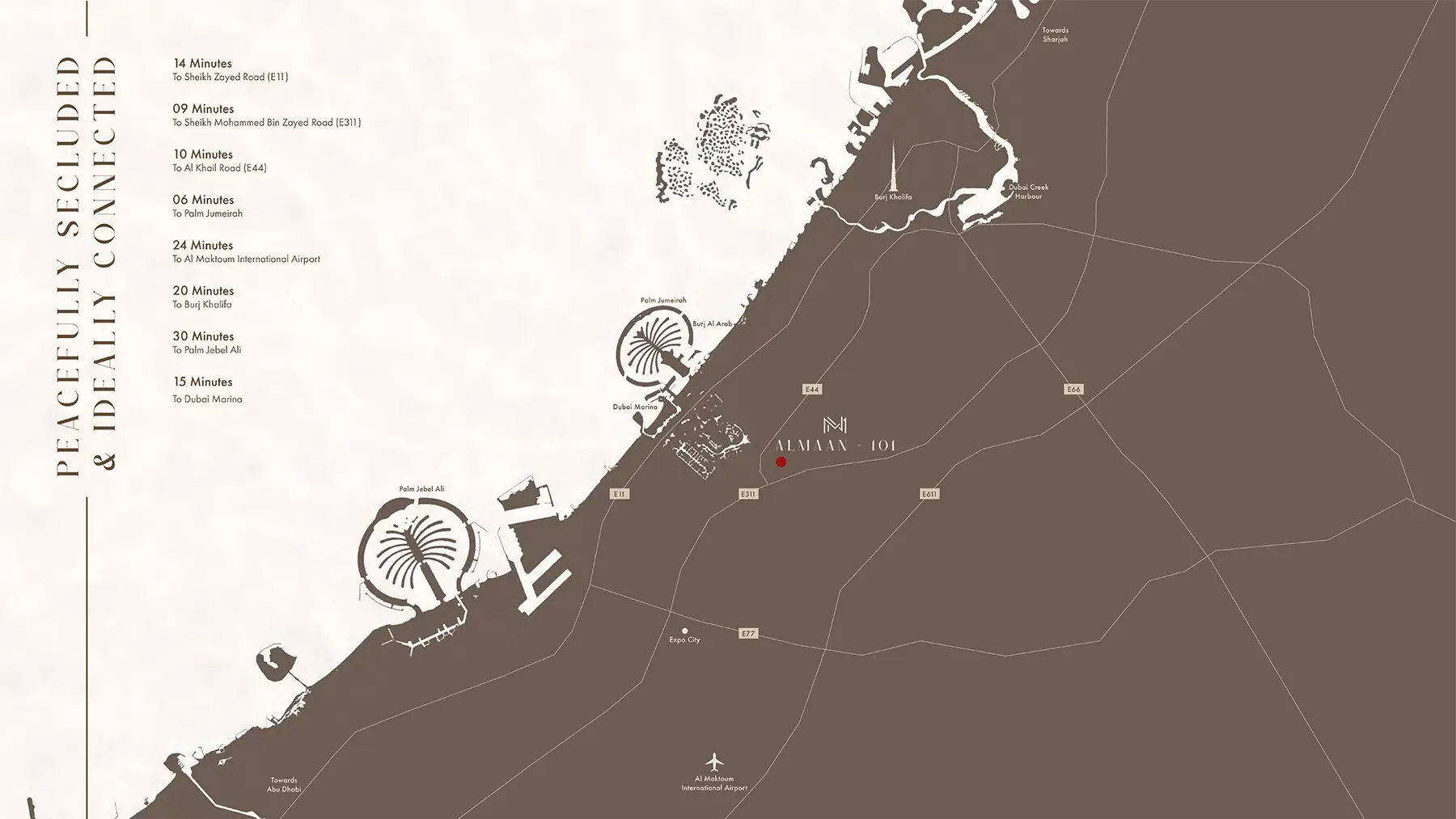 Almaan 101 at JVC location map