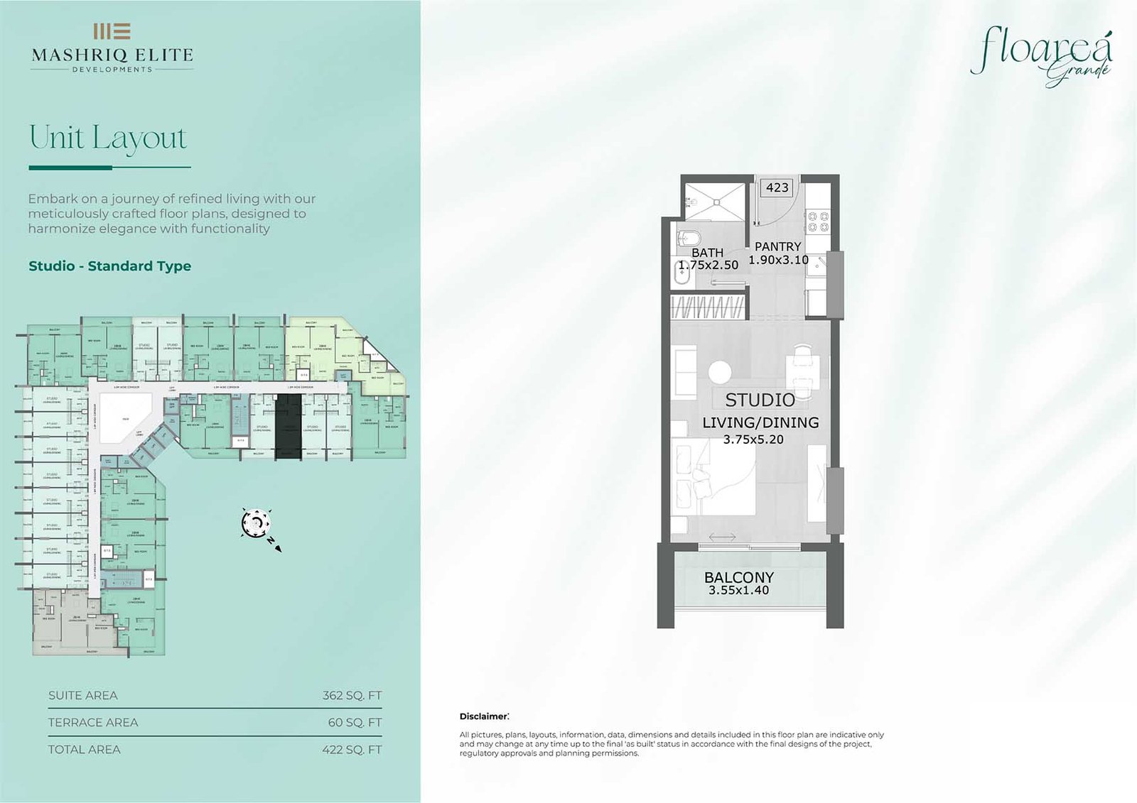 Studio floor plan