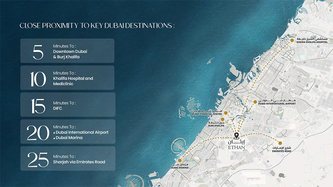 ETHAN Residences location map