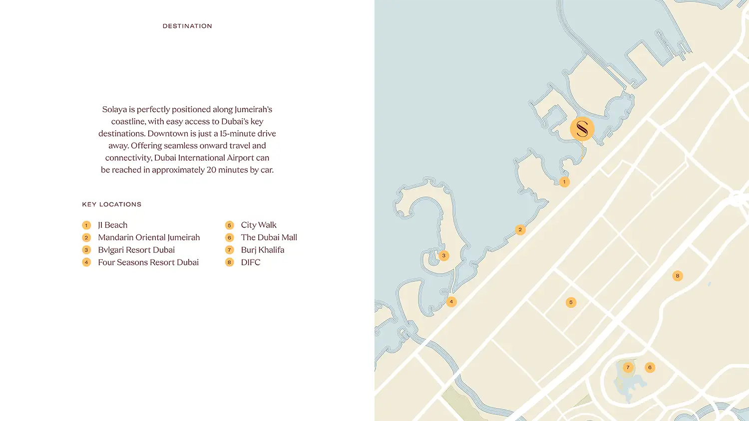 Solaya at La Mer location map