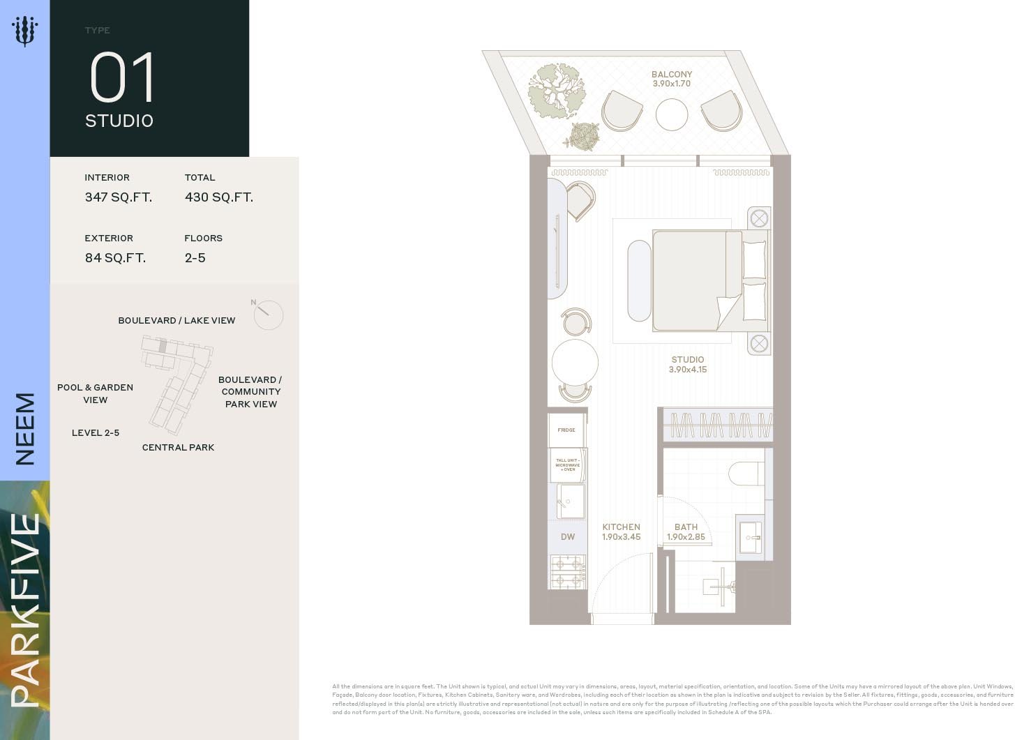 Studio floor plan