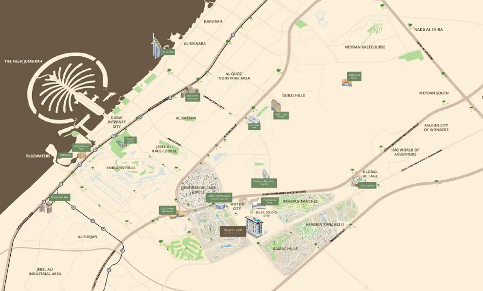 Ghaff Land Residence location map