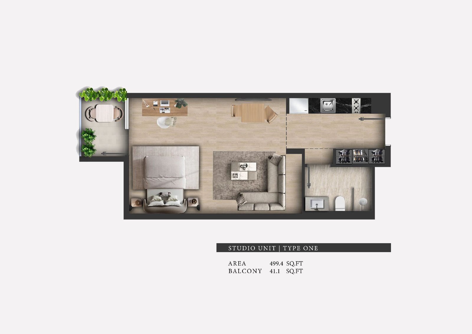 Studio floor plan