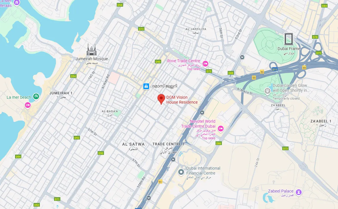 DGM Vision location map