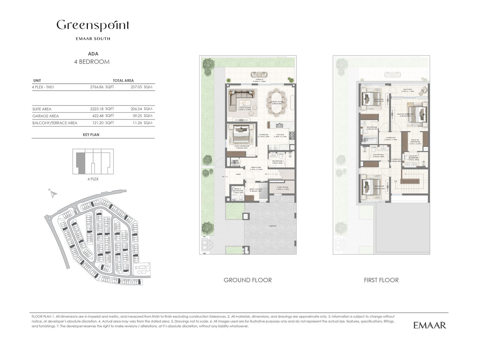Greenspoint at Emaar South floor plan