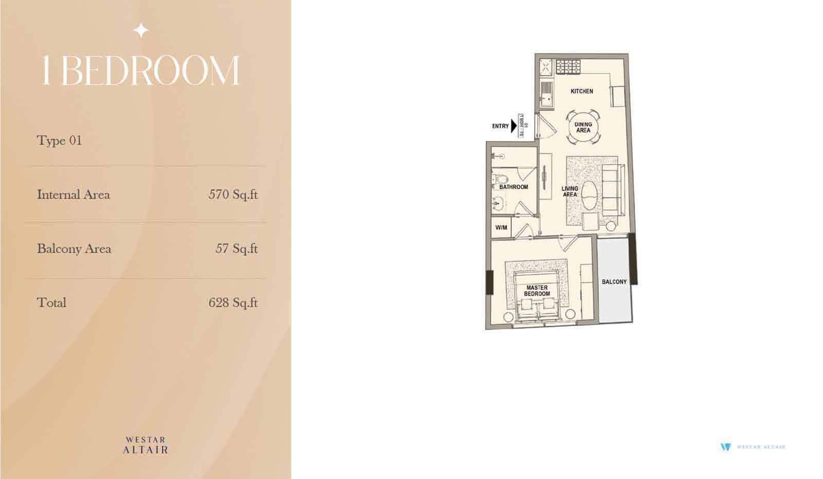 Westar Altair at Dubai South floor plan