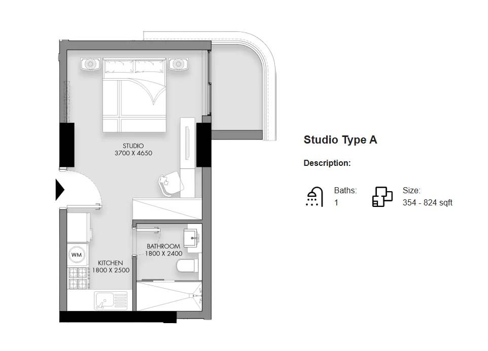 Studio floor plan