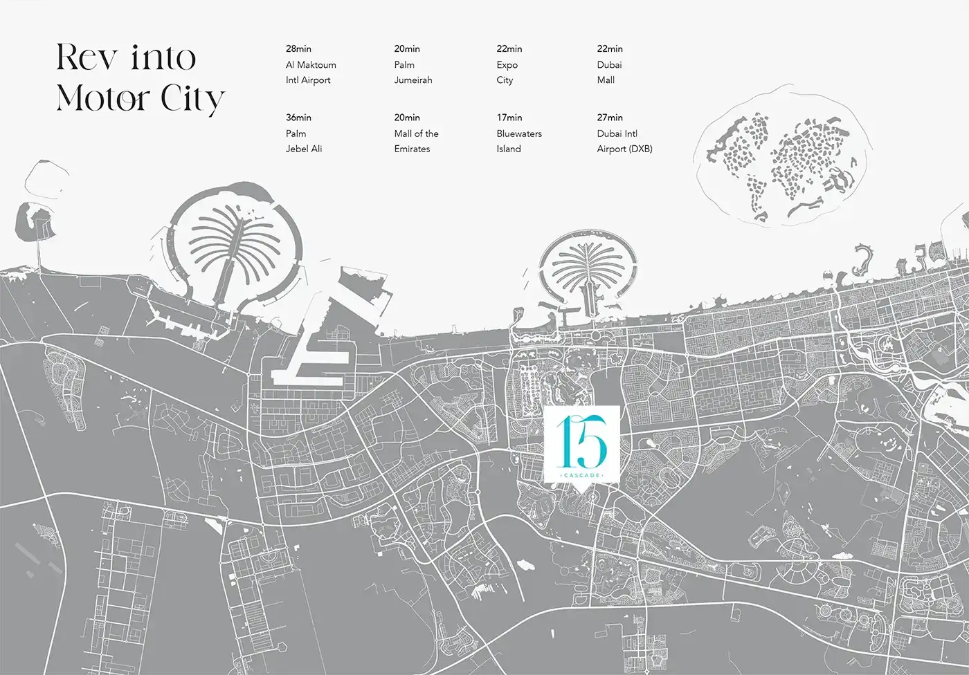 15 Cascade by Iman location map