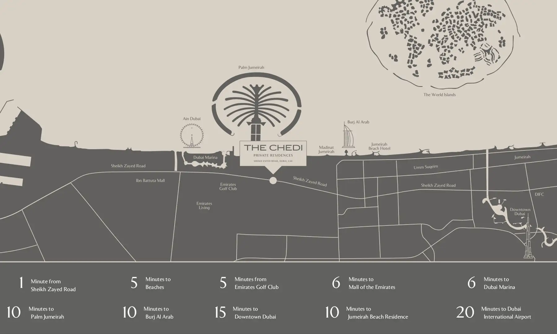 The Chedi Private Residences location map