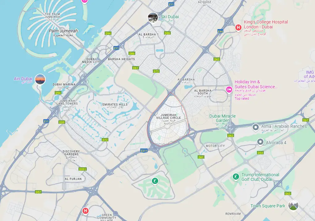 The Veranda Collection 2 at JVC location map