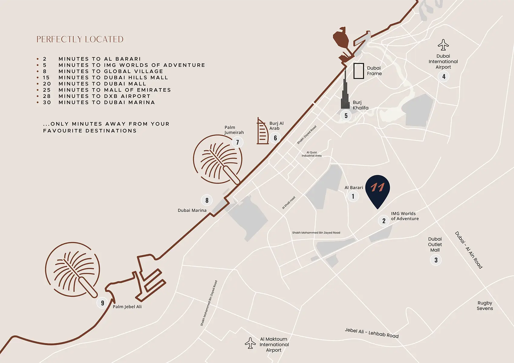 Tulip Oasis 11 location map