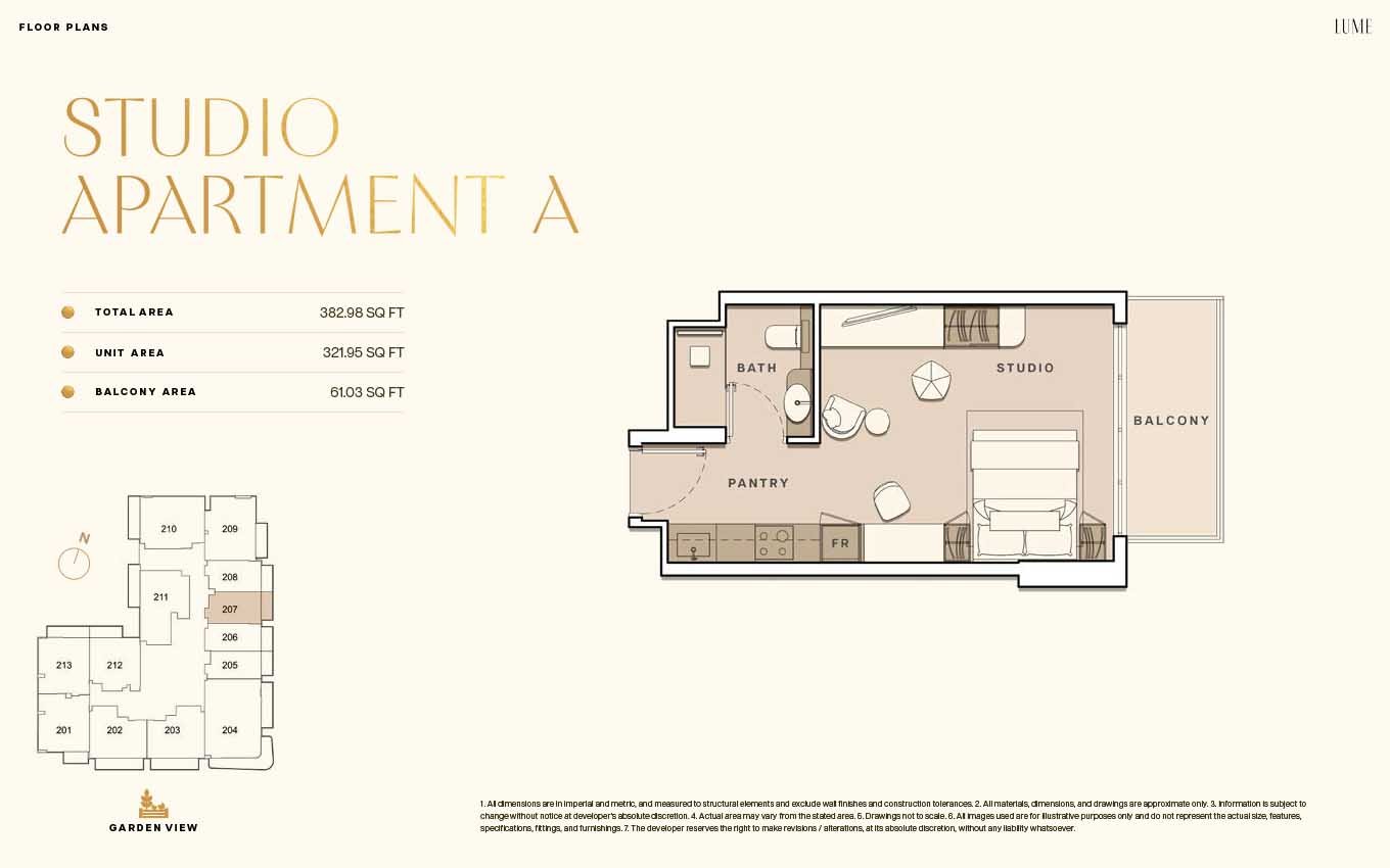 Studio floor plan