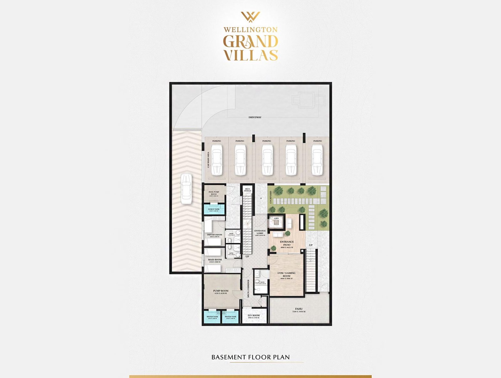 5 Bedrooms + Pool + Maid + Study floor plan