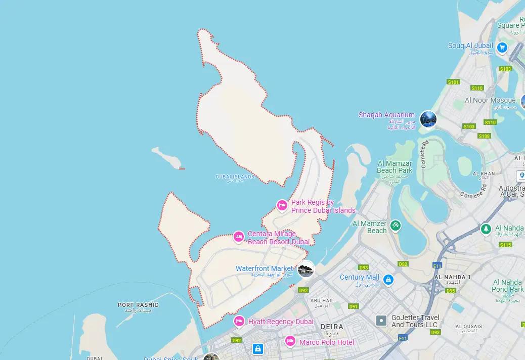 Island Living Residences location map