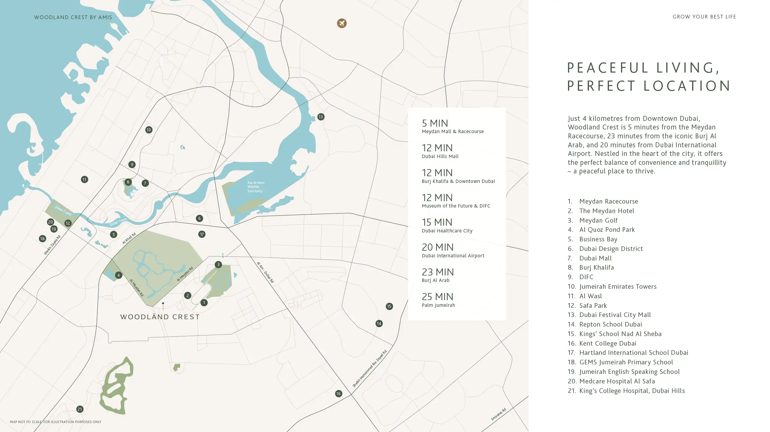 Woodland Crest location map