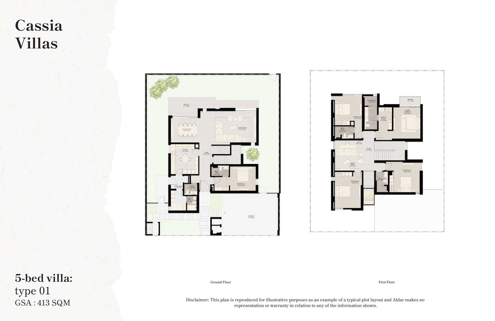 5 Bedrooms + Study + Maid floor plan