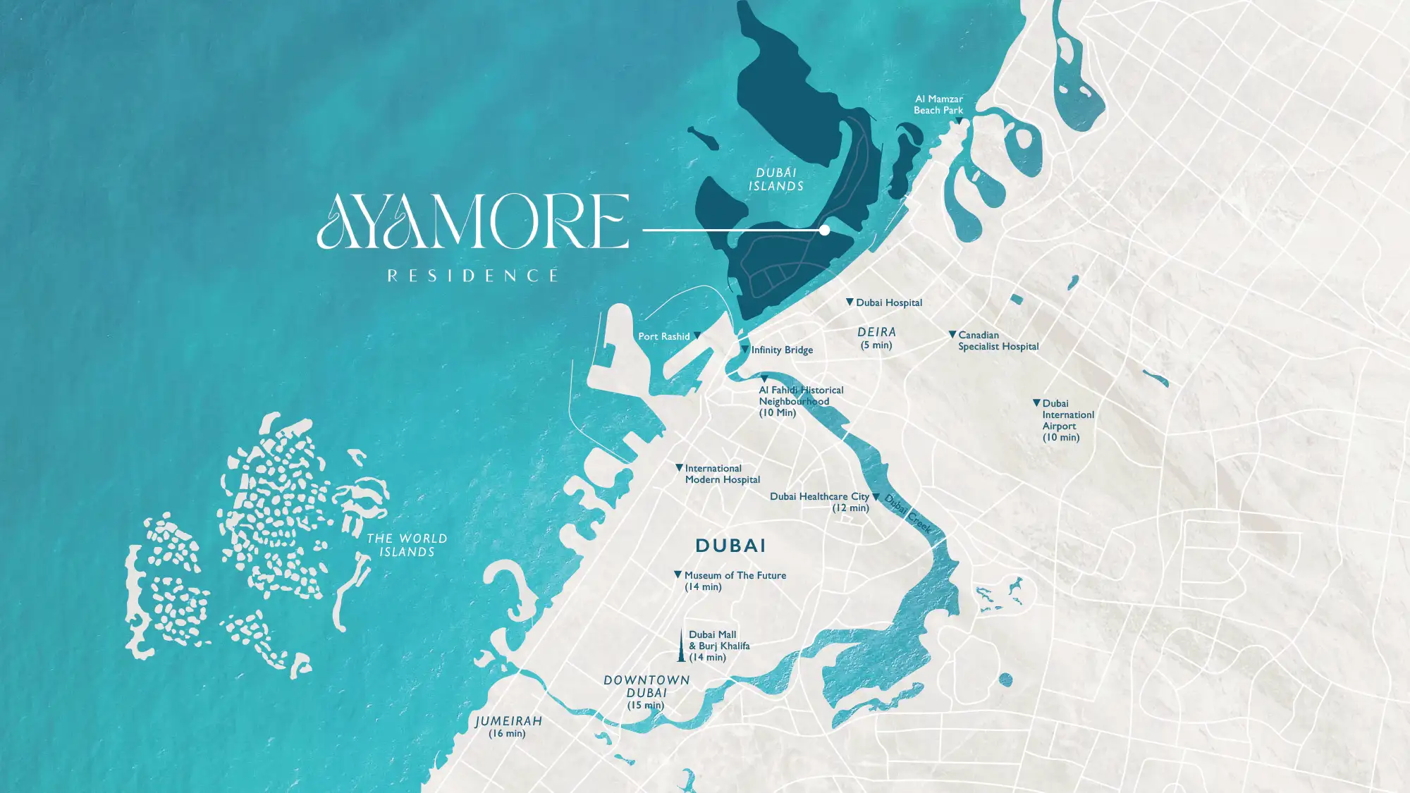 Ayamore Residence at Dubai Islands location map