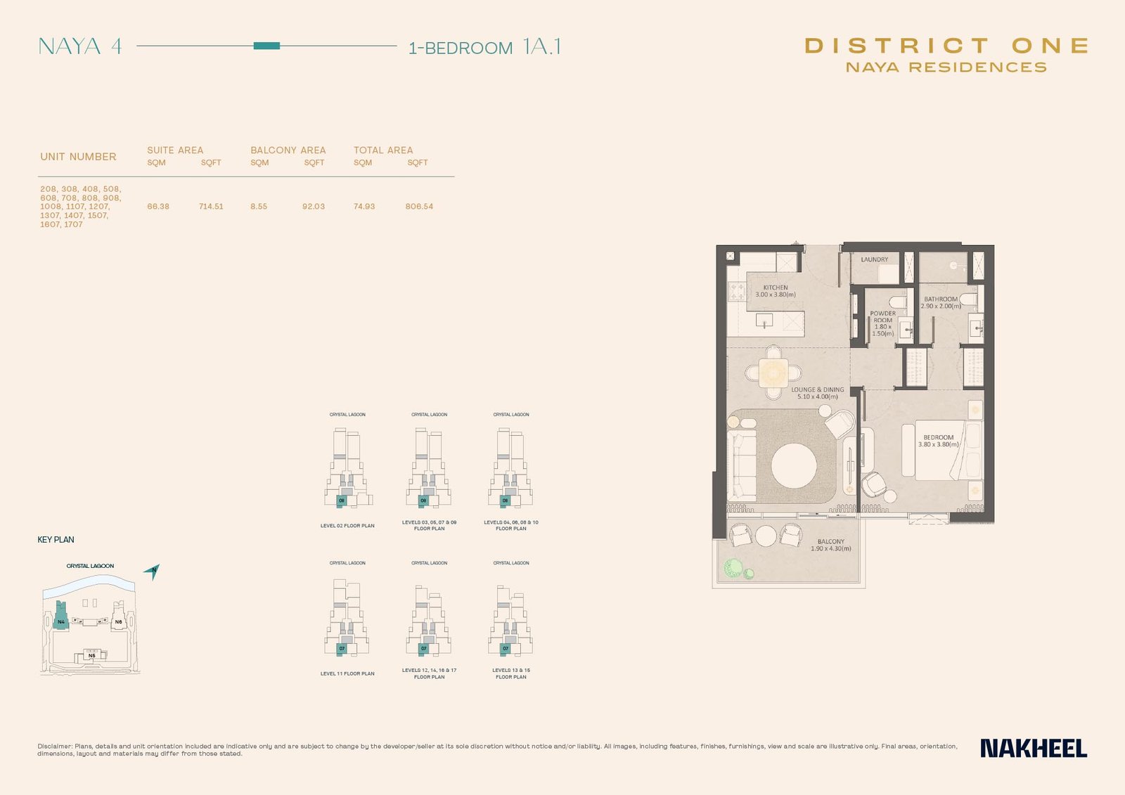 Naya Residences at District One floor plan