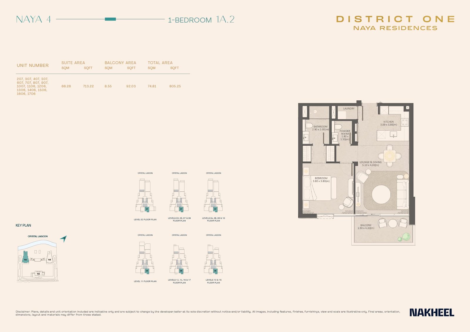 1 Bedroom floor plan