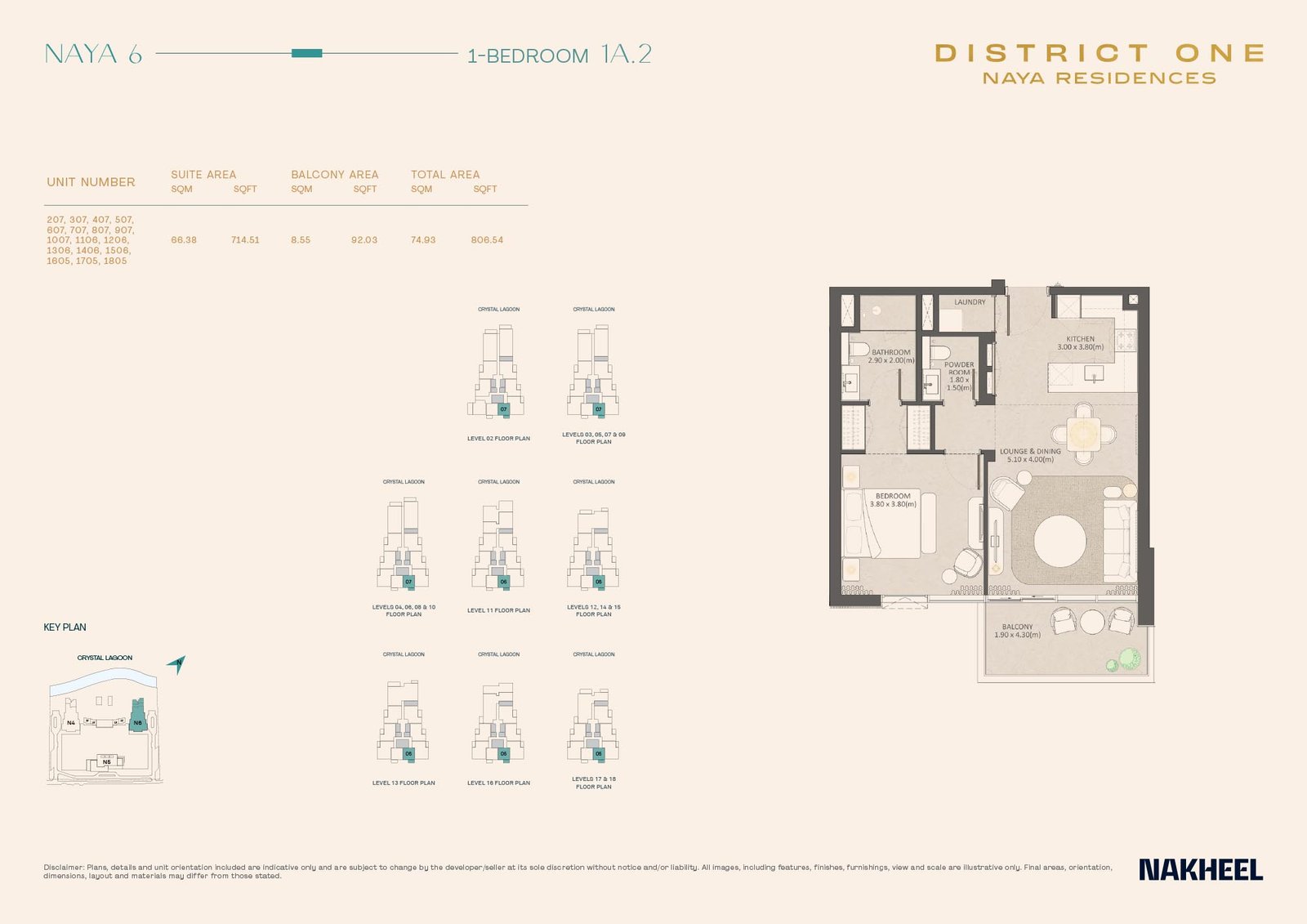 1 Bedroom floor plan