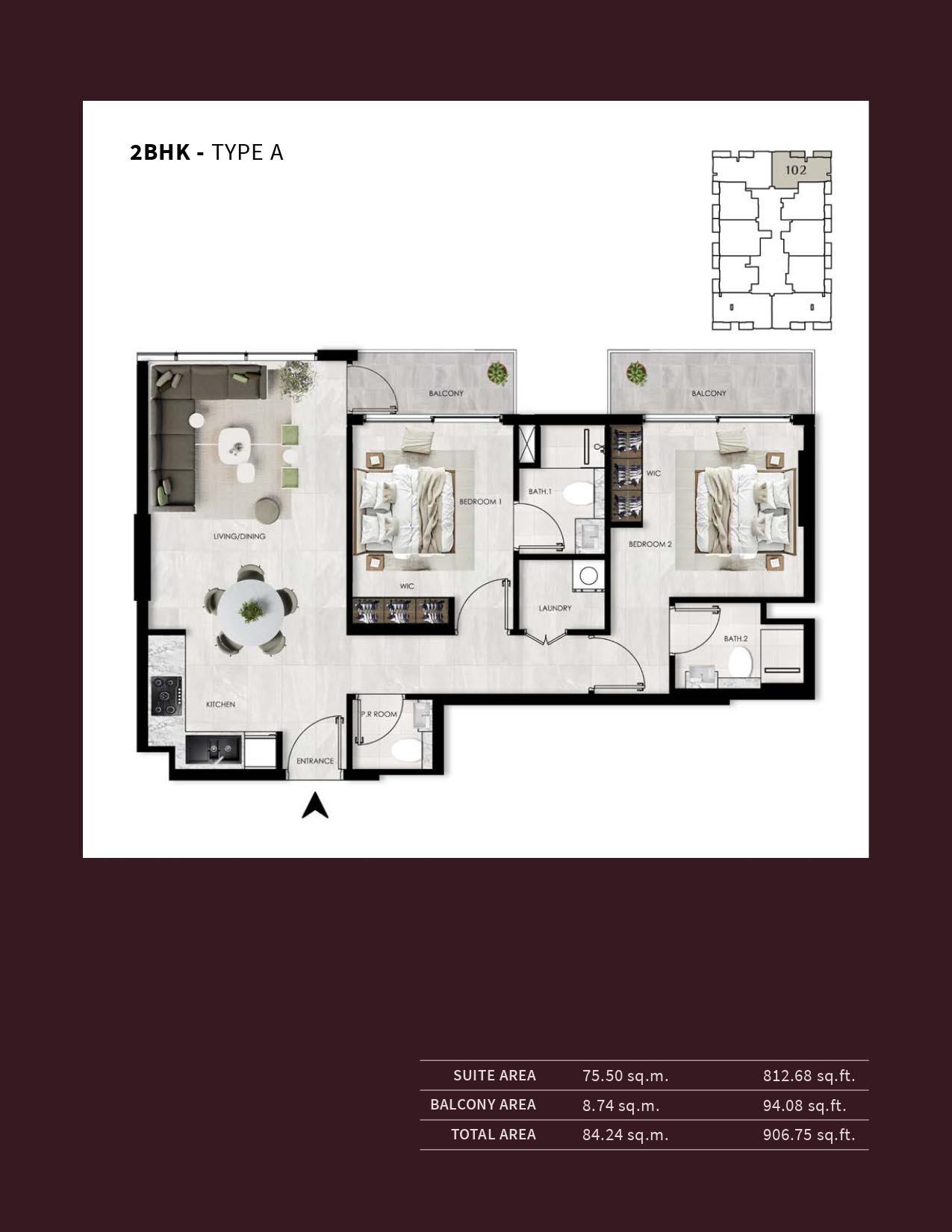 The Willows Residences at MBR City floor plan