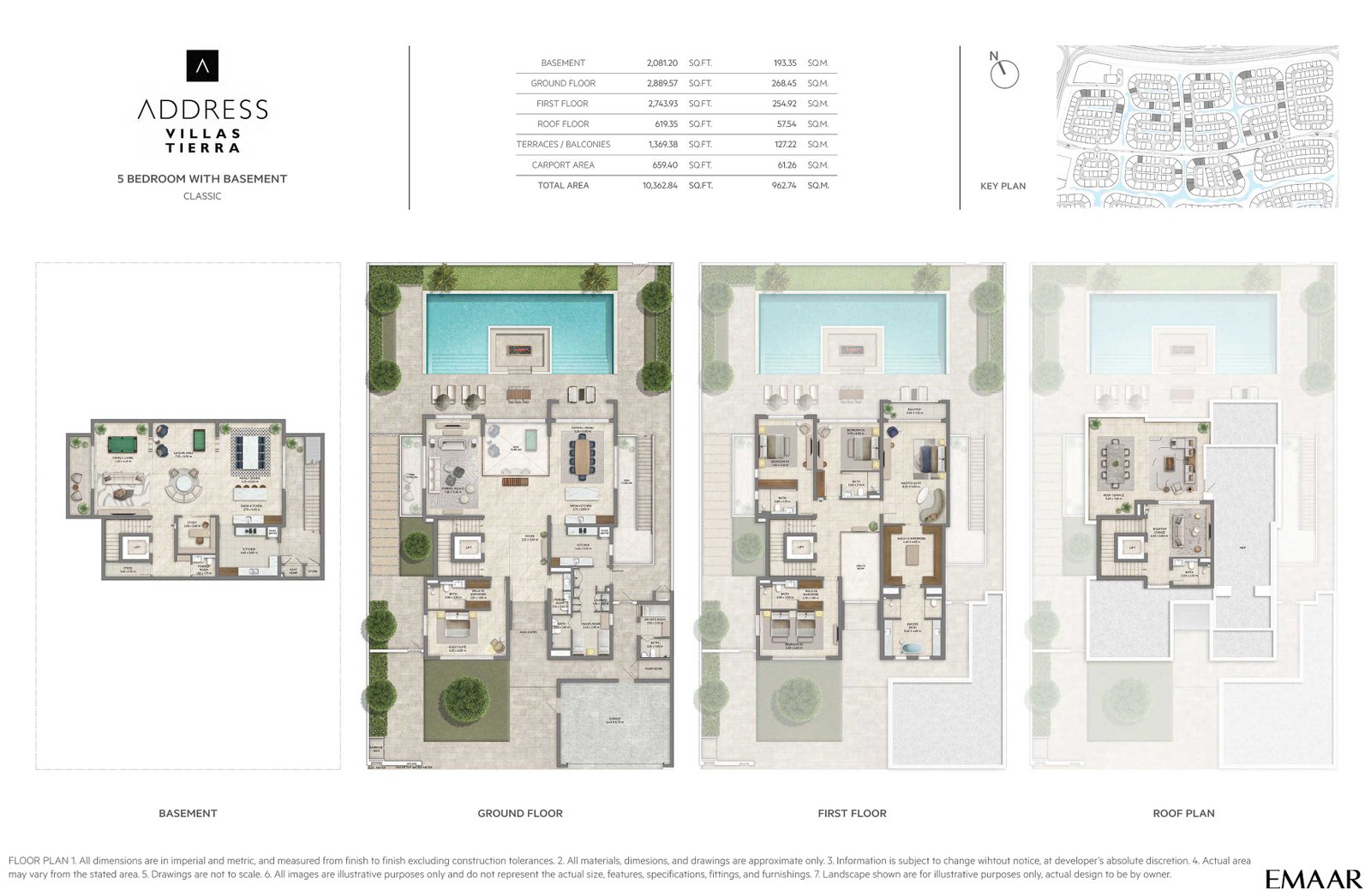 Address Villas Tierra at The Oasis floor plan