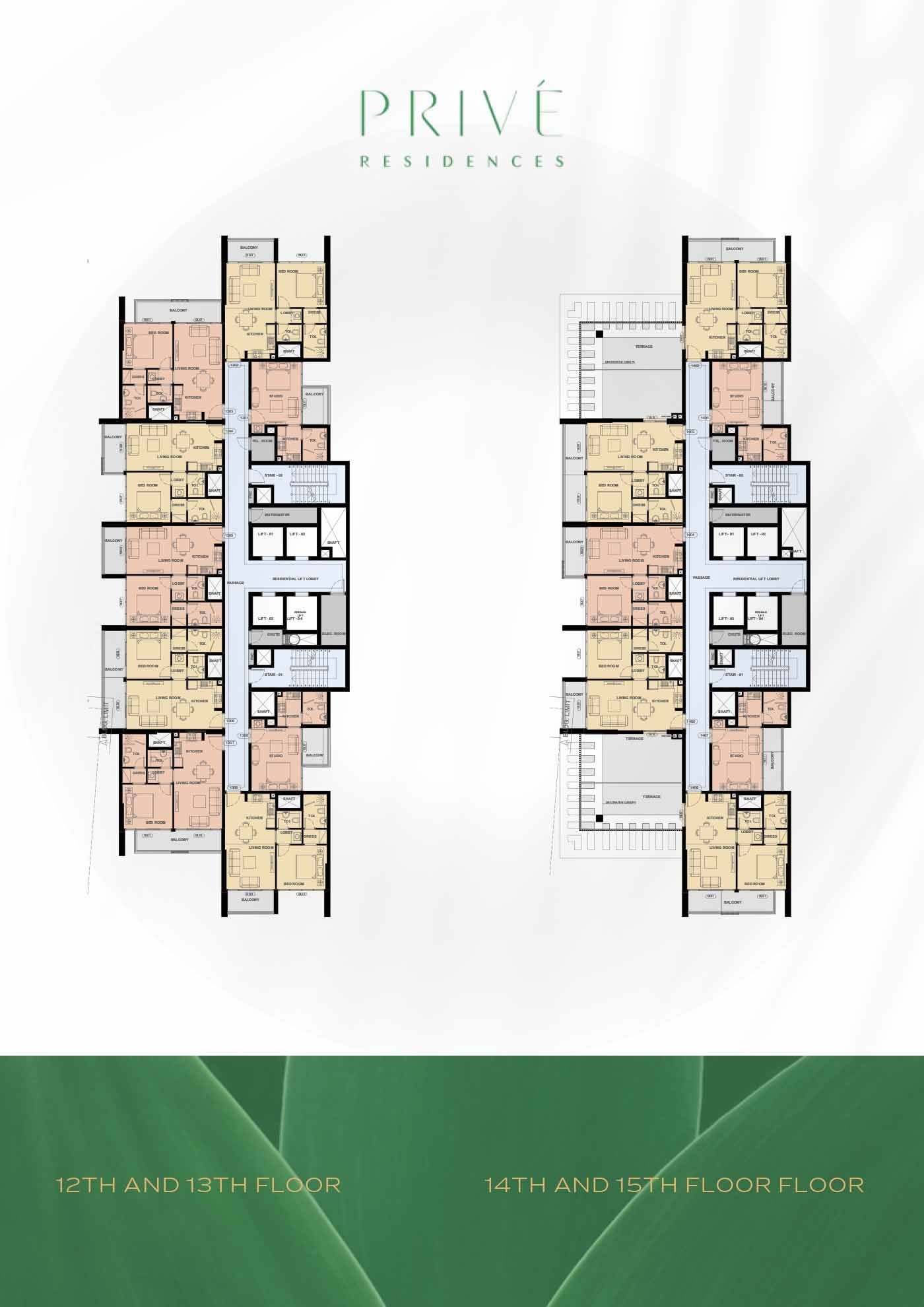 Prive Residence floor plan