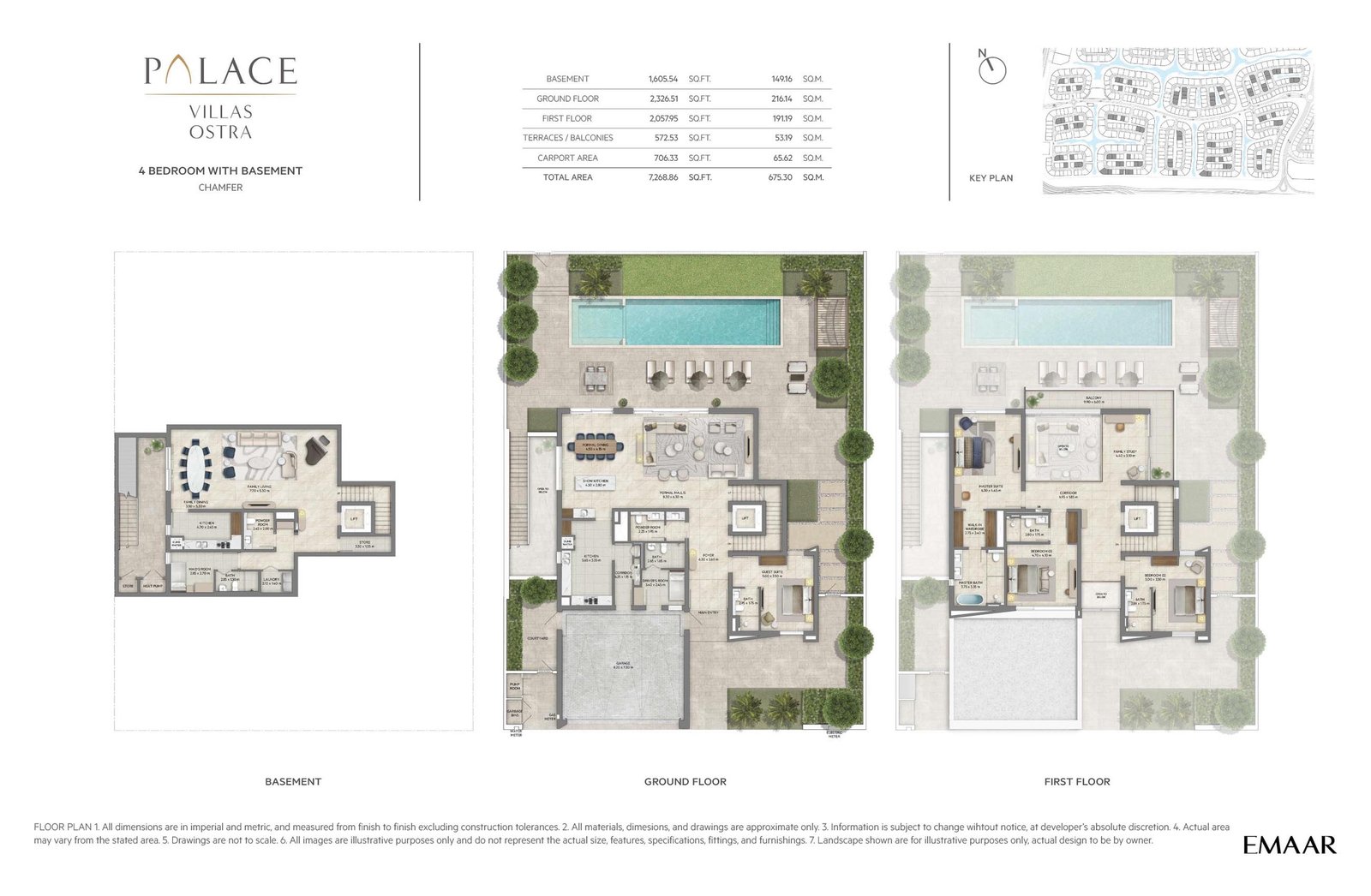 Palace Villas Ostra at The Oasis floor plan