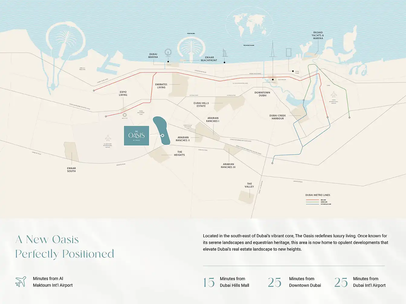 Palace Villas Ostra at The Oasis location map