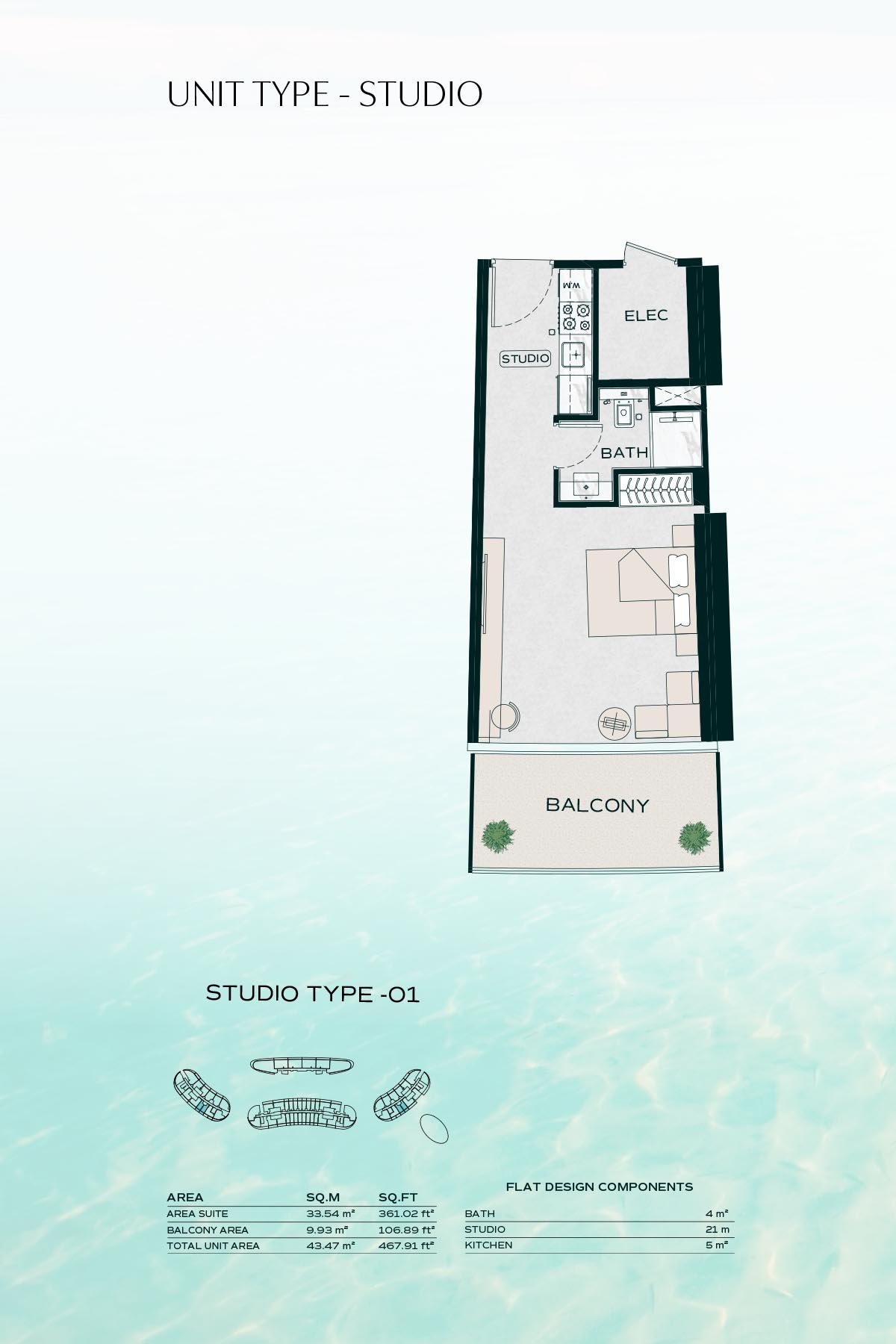 Studio floor plan