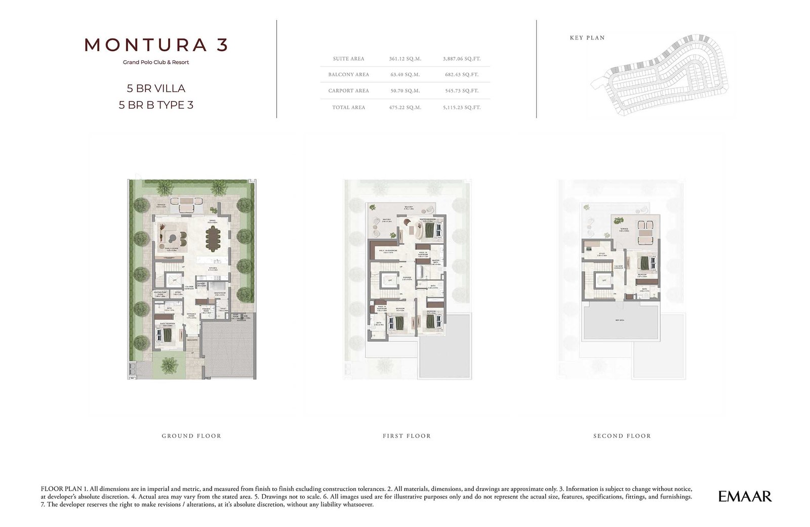 5 Bedrooms + Study + Maid floor plan